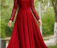 Cranberry Dresses for Wedding Fresh Charming Long Lace Sleeves Pleated Chiffon Long Red Maxi