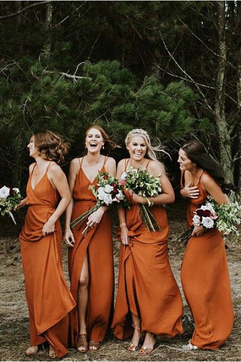 Cranberry Dresses for Wedding Inspirational Open Back Bridesmaid Dress with Split In 2019