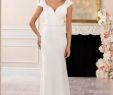 Crepe Wedding Dress Elegant Stella York 1 Bridal Gowns