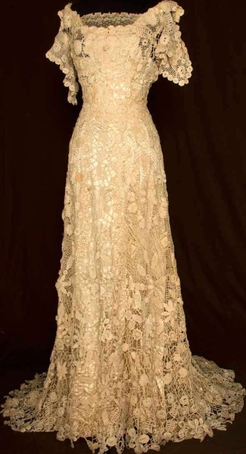 Crochet Lace Wedding Dresses Fresh Irish Crochet Gown 1908 This is Absolutely Beautiful