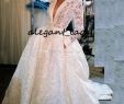 Crochet Lace Wedding Dresses Lovely Discount Vintage Crochet Lace Wedding Dresses with Pocket Design 2019 Y V Neck Long Sleeve Puffy Skirt Arabic Castle Bridal Wear for Wedding