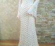 Crochet Lace Wedding Dresses New Exclusive Ivory Crochet Wedding Dress Handmade Crochet