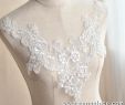 Crochet Lace Wedding Dresses Unique F White Alencon Lace Applique Wedding Applique Bridal