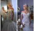 Custom Bridal Gowns Lovely 2019 New Mermaid Wedding Dresses Lace Appliques Slim F Shoulder Sweep Train Garden Custom Wedding Dress formal Bridal Gowns Vestidos