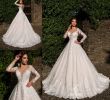 Custom Bridal Gowns Luxury Cheap Arabic Modest Long Sleeves V Neck A Line Wedding Dresses Bridal Gowns Custom Made Lace Appliques Vestidos De Novia 2018 as Low as $170 5 Also