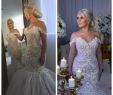 Custom Wedding Dress Inspirational 2019 New Mermaid Wedding Dresses Lace Appliques Slim F Shoulder Sweep Train Garden Custom Wedding Dress formal Bridal Gowns Vestidos