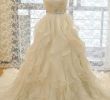 Custom Wedding Dress Online Luxury Strapless organza A Line Ruffle Custom Wedding Dresses
