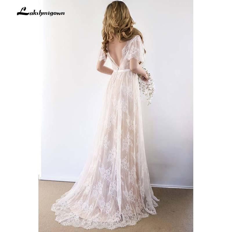 Cute Cheap Wedding Dresses Best Of Y Open Back Bohemian Country Wedding Dress with Cap