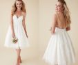 Cute Short Wedding Dresses Inspirational Discount 2018 Charming Cute Short Beach Wedding Dresses V Neck Spaghetti Straps Knee Length Y Backless Wedding Gowns organza Lace Bridal Dresses