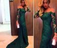 Dark Green Dresses for Wedding Beautiful Dark Green Lace Mother Bride Groom Dresses Long Sleeves 2018 F the Shoulder Lace Sheath Women Prom formal evening Wear Wedding Party Green Mother