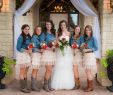 Denim Wedding Dresses Beautiful Denim Shirt and Ruffle Skirt Bridesmaid Country Wedding