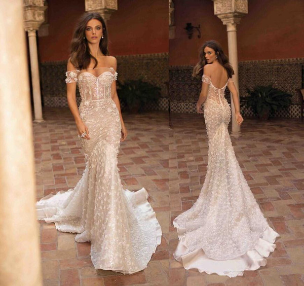 Denim Wedding Dresses Best Of 2018 Berta Bridal Wedding Dresses Gorgeous 3d Lace Floral Dubai Bridal Gowns Mermaid Bateau Neck Sweep Train Novia Wedding Gown Sale Wedding Dresses