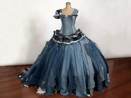 Denim Wedding Dresses Lovely 25 Impressive Works Art Made From Recycled Materials