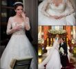 Dhgate Wedding Dresses 2016 Elegant 2016 Best Selling Long Sleeve Lace Wedding Dresses Y Sheer Neck Applique Ball Gown Boho Vintage Bridal Dresses Arabic Dubai Weddings Wedding Dress