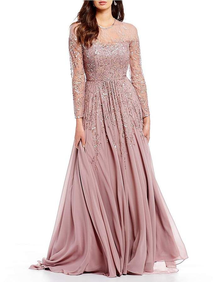 Dillard Wedding Dresses Fresh Terani Couture Sheer Sequin Ball Gown Dillards Ad