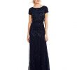 Dillards Dresses Wedding Awesome $198 Beautiful Skirt Adrianna Papell Beaded Blouson Gown