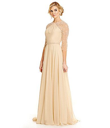 Dillards Wedding Dresses Luxury Lasting Moments Embellished Chiffon Gown Dillards