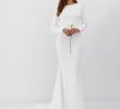 Donna Karan Wedding Dresses Inspirational London Low Back Crepe Detail Fishtail Wedding Dress