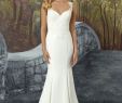 Draped Wedding Dresses Awesome Style 8923 Crepe Fit and Flare Wedding Dress with attached