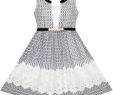 Dress 1000 Fresh Sunny Fashion 2 In 1 Girls Party Dress Checked Black White