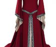Dress 1000 New Checkin Halloween Womens Renaissance Me Val Gothic V Collar Trumpet Sleeve Long Dress Skirt Vintage Retro Costume