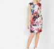 Dress Designer List Elegant Floral Swirl Tunic Dress Fuchsia Dresses