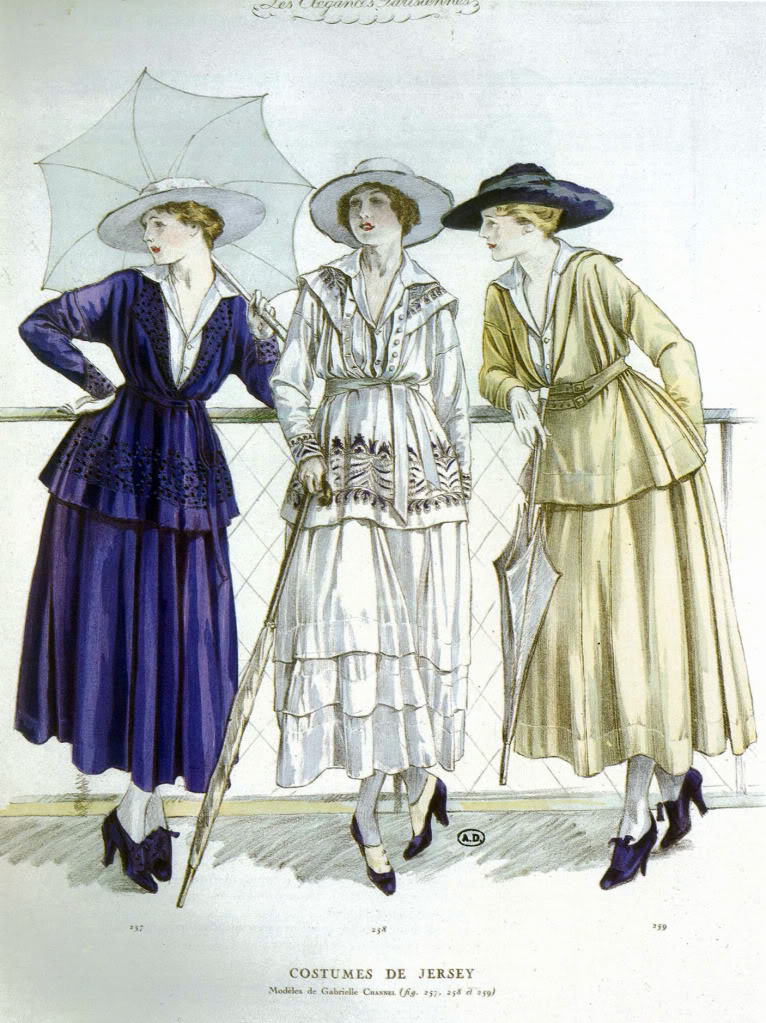 Chanel jersey casual wear 1917