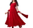 Dress Finder Unique Skyblue Red Plain Anarkali Dress Material Buy Skyblue Red