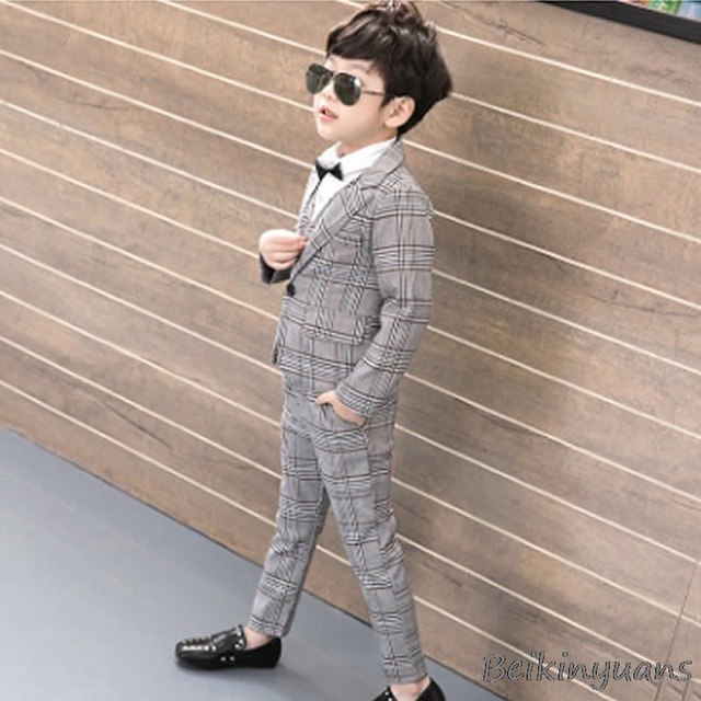 Dress Image Luxury original New Spring and Autumn Boy Suit Jacket Suit Boy