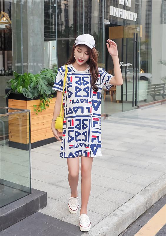 Dress Style Names Awesome Women Mini Dresses Women Y Summer Dress 2019 Fashion Full Letter Printed Short Dress for Women Y Crew Neck La S Active Style Skirts Strapless