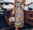 Dress Style Names New Round Necked Sleeveless Vintage Print Maxi Dress In 2019