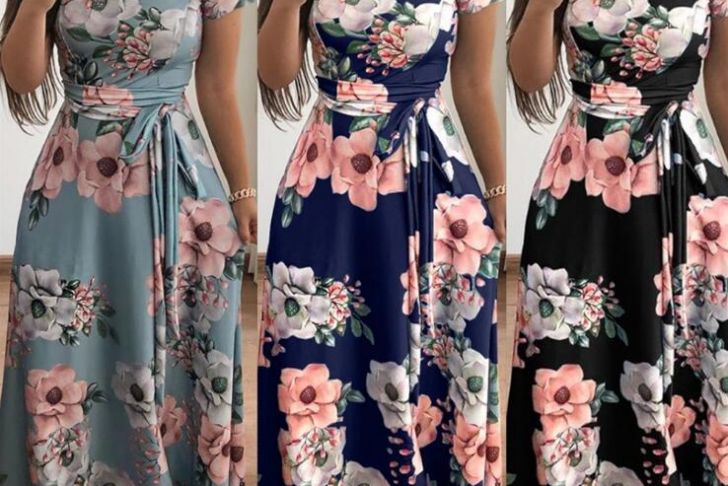 Dress Style Names New Women Floral Dress 6 Styles Bohemia Printed Maxi Dresses Short Long Sleeve Summer Casual Beach Dress Ooa6565