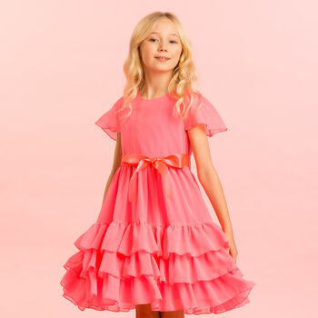 normal girls party dress candy floss pink