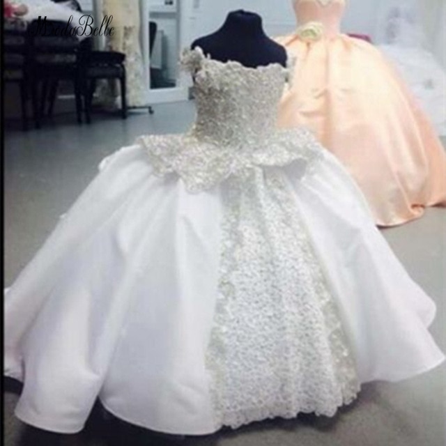 modabelle White Flower Girls Dresses Vestido Daminha De Honra Appliques Lace First munion Dresses For Girls 640x640