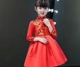 Dresses for Girls for Wedding Beautiful 2019 2019 New Year Girls Clothes Winter Princess Dress Children Red Wedding Cheongsam Traditional Chinese Style Flower Long Sleeve Girl Dresses From