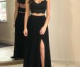 Dresses for Wedding Reception evenings Inspirational Y Black Two Pieces Prom Dress Long evening Party Gown