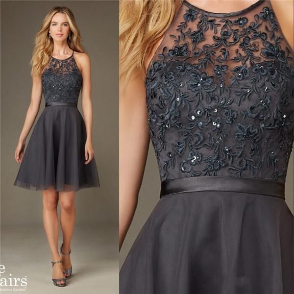 simple dress for wedding guest awesome simple sequins short gray bridesmaids dresses affairs tulle lace