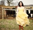 Dresses to Wear with Cowboy Boots to A Wedding Awesome A Sunshine Yellow Wedding Dress Wedding Photos