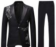 Dresses with Jackets to Wear to A Wedding Inspirational Mens 2 Piece Floral Dress Suit Set E button Feast Dinner
