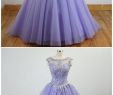 Dressing for A Ball Awesome Gorgeous Cap Sleeves Lavender Ball Gown Quinceanera Dresses