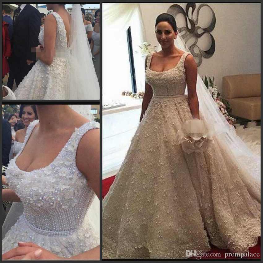 cheap wedding gowns in dubai lovely y backless beaded pearls wedding dresses beach bridal gowns a