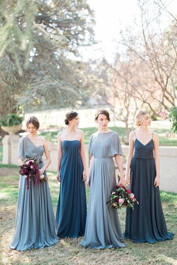 Dusty Blue Wedding Dresses New 10 Ways to Nail the Mix and Match Bridesmaid Look