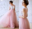 Dusty Rose Gown Awesome Discount Romantic Dusty Rose Tulle Wedding Dresses Bridal Gowns Bateau Sheer Neck Cap Short Sleeves Lace Applique Hollow Back Wedding Gowns Cheap