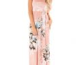 Dusty Rose Gown Inspirational Dusty Rose Floral Racerback Maxi Dress with Side Pockets