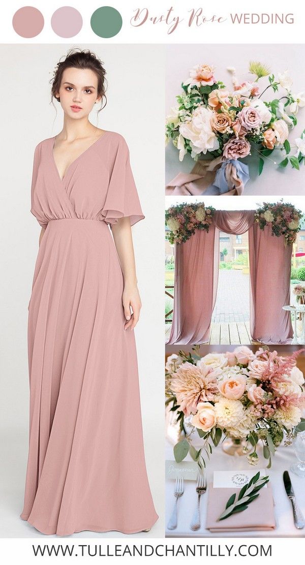 Dusty Rose Gown Inspirational Pin On Tulle & Chantilly Bridesmaid Dresses