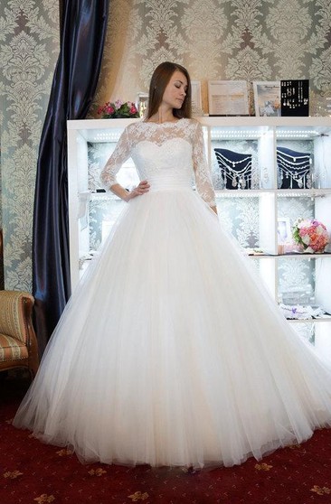 Elegant Long Sleeve Wedding Dresses New Cheap Bridal Dress Affordable Wedding Gown