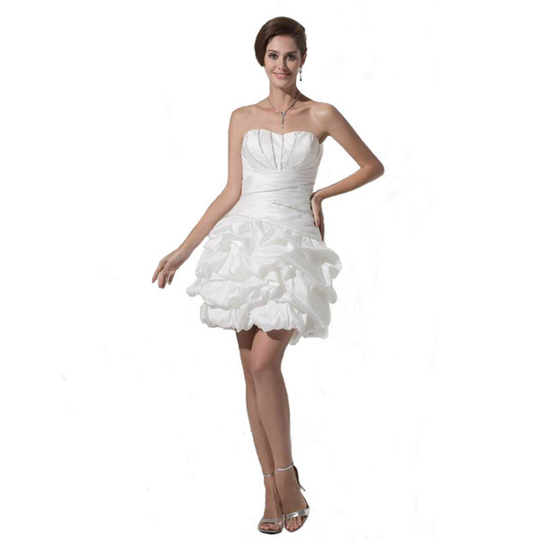 Elope Wedding Dresses Unique Taffeta Beaded Short Wedding Dress Coupons Promo Codes