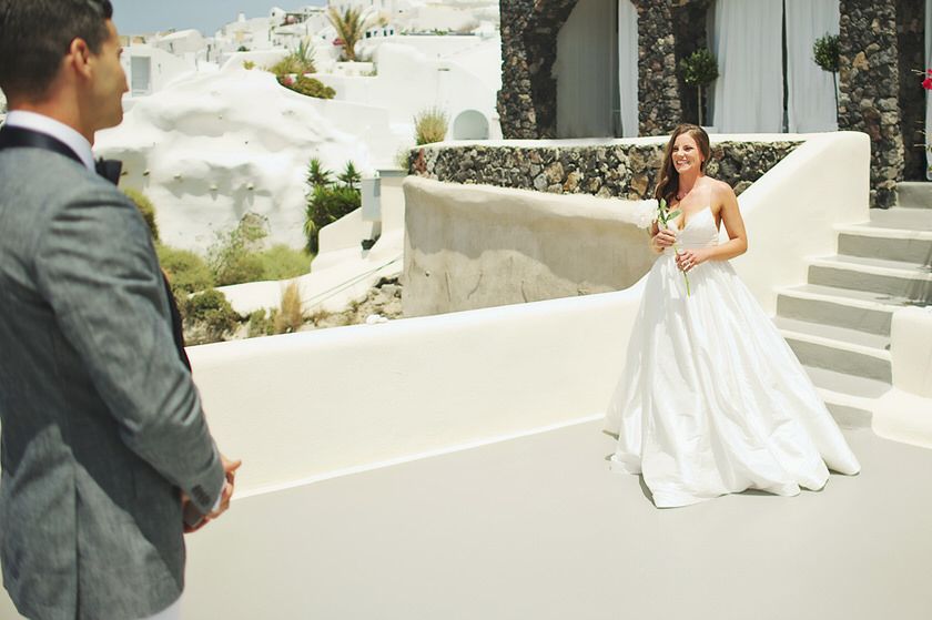 Elopement Wedding Dress Unique Annie & David Santorini Elopement