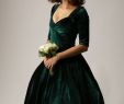 Emerald Green Dresses for Wedding Fresh Sale Hunter Green Velvet Cherrybomb 3 4 Sleeve by