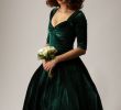 Emerald Green Wedding Dresses Lovely Sale Hunter Green Velvet Cherrybomb 3 4 Sleeve by